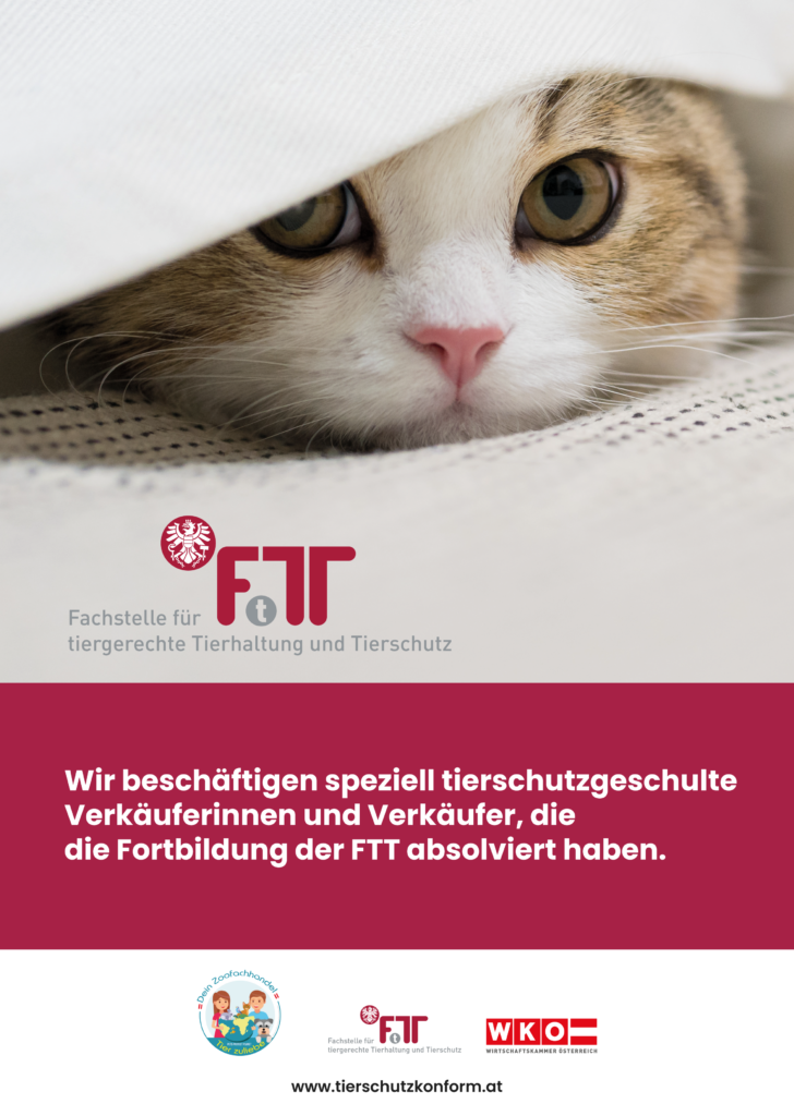 A4/A1 Plakat - speziell tierschutzgeschulte VerkäuferInnen