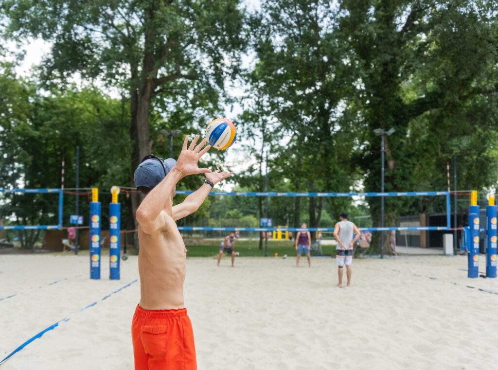 Beachvolleyball Service